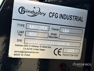 2025 CFG MH12RX Mini Excavadora (Unused)
