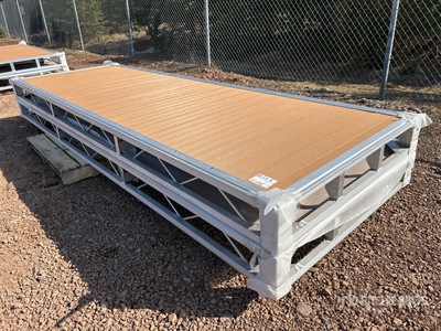 Quantity of (2) 2026 BYT BDF412 4 ft x 12 ft Aluminum Boat Dock Section Kit (Unused)