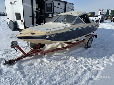 1983 Alberta 16 ft قارب صيد w/ Trailer