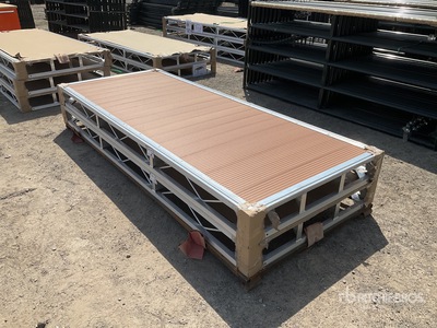 Quantity of (2) 2026 BYT BDF410 4 ft x 10 ft Aluminum Boat Dock Section Kit (Unused)