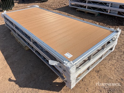 Quantity of (2) 2026 BYT BDF410 4 ft x 10 ft Aluminum Boat Dock Section Kit (Unused)