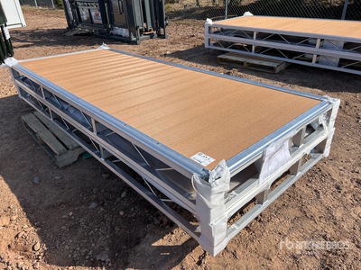 Quantity of (2) 2026 BYT BDF410 4 ft x 10 ft Aluminum Boat Dock Section Kit (Unused)