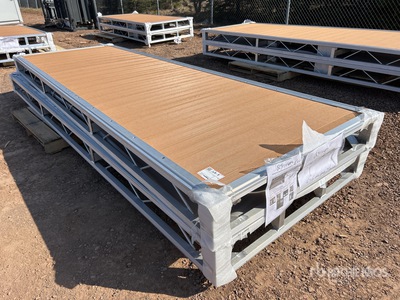Quantity of (2) 2026 BYT BDF412 4 ft x 12 ft Aluminum Boat Dock Section Kit (Unused)