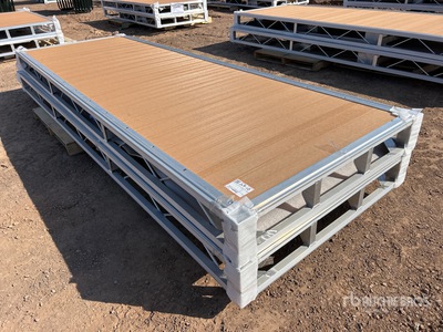 Quantity of (2) 2026 BYT BDF412 4 ft x 12 ft Aluminum Boat Dock Section Kit (Unused)