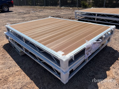 Quantity of (2) 2026 BYT BDF6 6 ft x 8 ft 5 in Aluminum Boat Dock Section Kit (Unused)