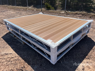 Quantity of (2) 2026 BYT BDF6 6 ft x 8 ft 5 in Aluminum Boat Dock Section Kit (Unused)