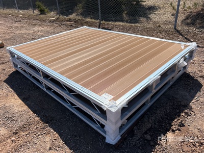 Quantity of (2) 2026 BYT BDF6 6 ft x 8 ft 5 in Aluminum Boat Dock Section Kit (Unused)