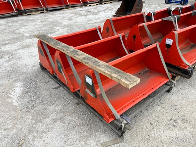 Quantity of (3) 47 in Pin-On Ag Tractor Bucket