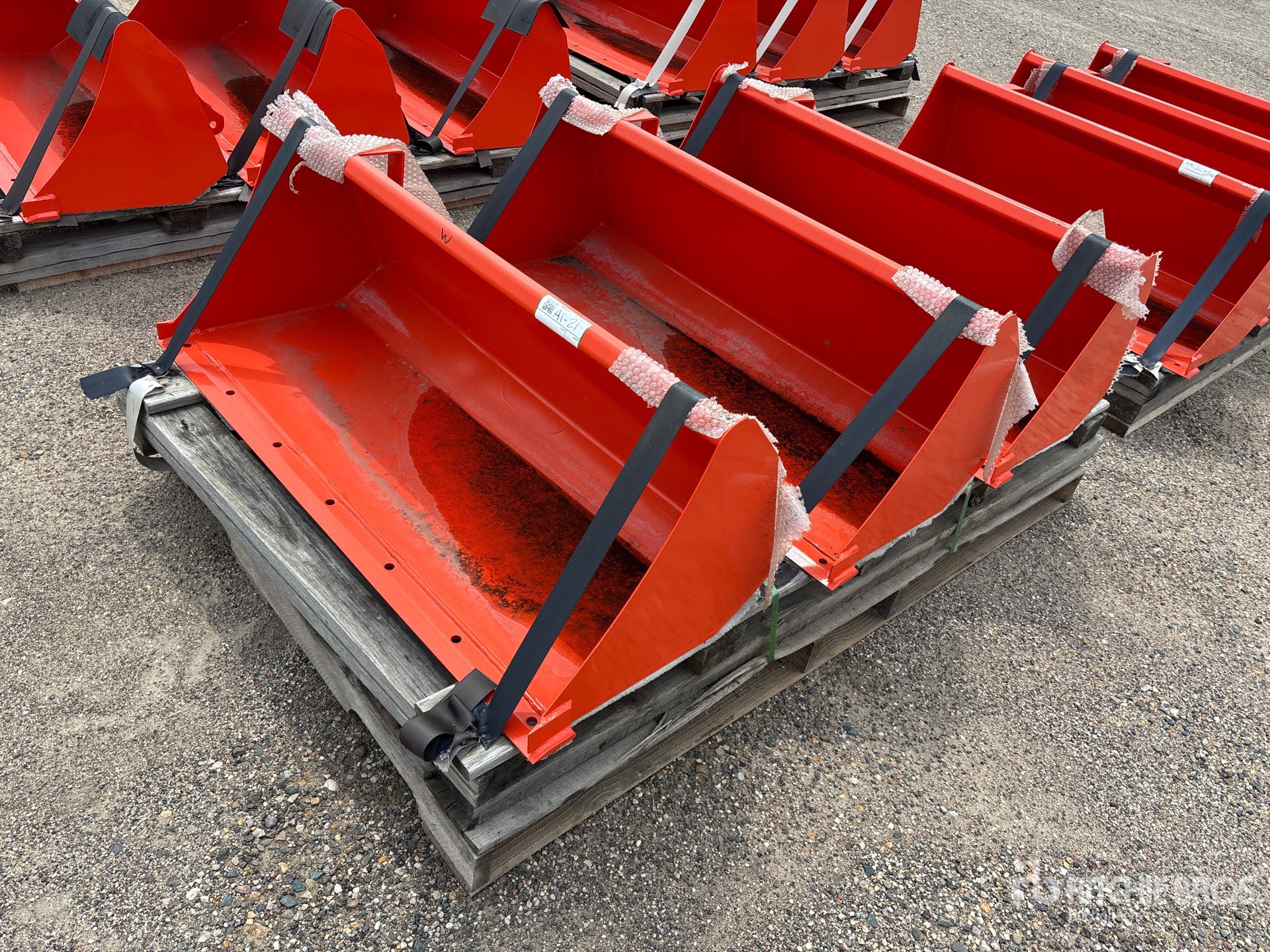 Quantity of (3) 47 in Pin-On Ag Tractor Bucket