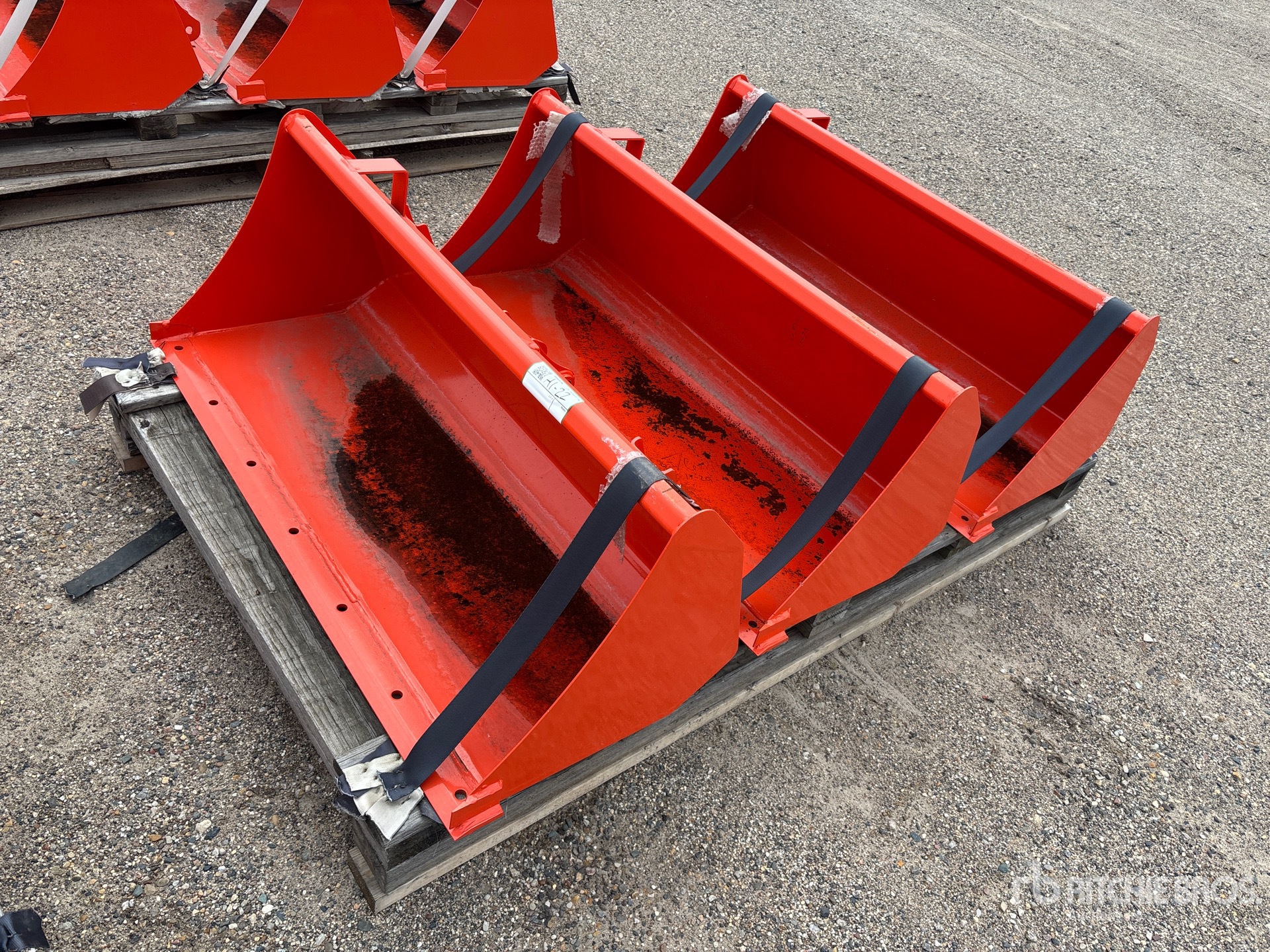 Quantity of (3) 47 in Pin-On Ag Tractor Bucket