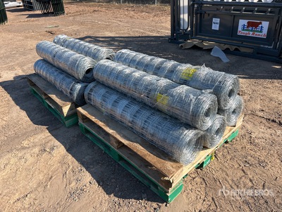 Quantity of (10) 2025 BYT FFC762 330 ft x 4 ft Galvanized Farm Fencing (Unused)