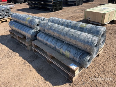 Quantity of (10) 2025 BYT FFC762 330 ft x 4 ft Galvanized Farm Fencing (Unused)