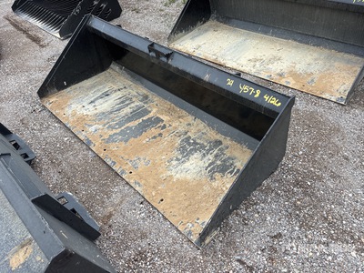 Mid-State 74 In Low Profile Skid Steer Bucket (Unused)