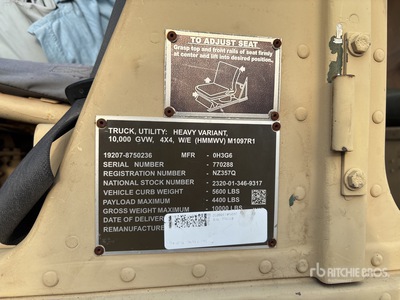 2007 AM General M1025 HMMWV