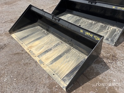 Mid-State 84 In Low Profile Skid Steer Bucket (Unused)