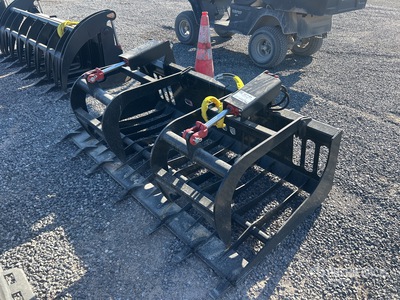 All-Star 72 In Rock w/Teeth Skid Steer Grapple
