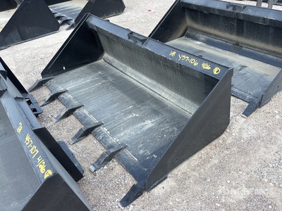 Mid-State 68 In Low Pro w/Teeth Skid Steer Bucket (Unused)