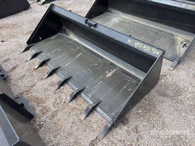All-Star 80 in Low Pro w/ Teeth Skid Steer Bucket (Unused)