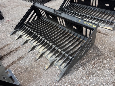 All-Star 72 in Rock w/ Teeth Skid Steer Bucket (Unused)