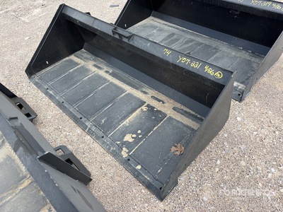 Mid-State 74 In Low Profile Skid Steer Bucket (Unused)