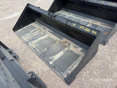 Mid-State 78 In Low Profile Skid Steer Bucket (Unused)