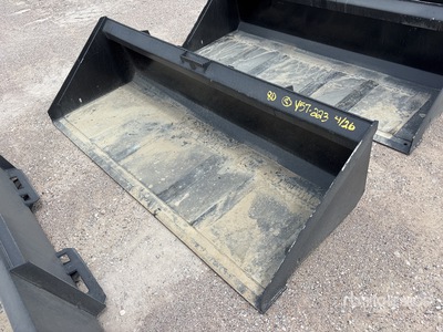 Mid-State 80 In Low Profile Skid Steer Bucket (Unused)