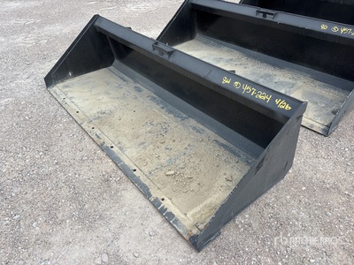 Mid-State 84 In Low Profile Skid Steer Bucket (Unused)