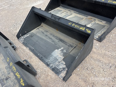 Mid-State 60 In Low Profile Skid Steer Bucket (Unused)