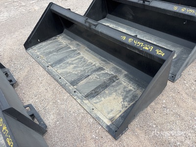 Mid-State 78 In Low Profile Skid Steer Bucket (Unused)