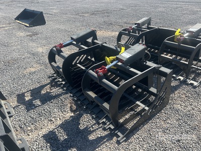 Mid-State 68 in Skeleton Rock Skid Steer Grapple (Unused)