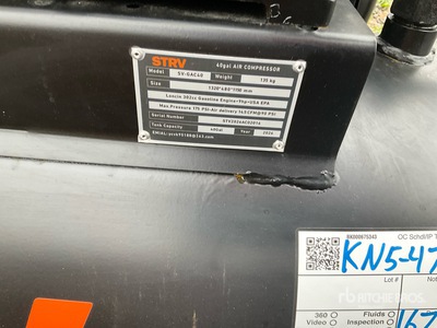 2026 STARVOX SV-GAC40 18.7 cfm 40 gal ضاغط هوائي (Unused)