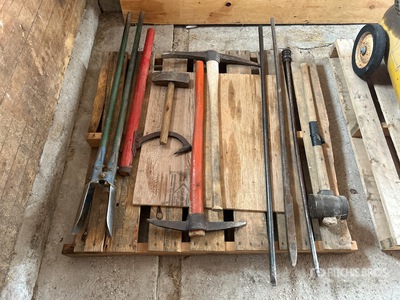 Quantity of (9) Sledgehammer / Bars / Pickaxe