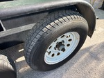 Trailer Chassis with Left Rear Tire