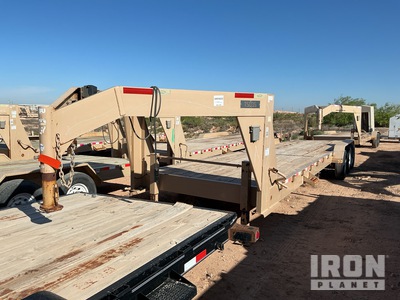 2015 ABU 30 ft Tri/A Gooseneck Remolque caja abierta