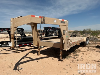 2015 ABU 30 ft Tri/A Gooseneck Remolque caja abierta