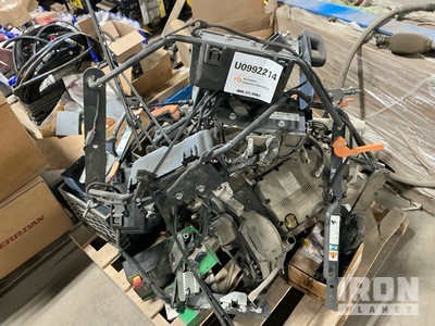 Quantity of (4) Pallets of Skid Steer Door Frames, Sweeper Brushes, Buyers Tool Box, and Kohler Engine