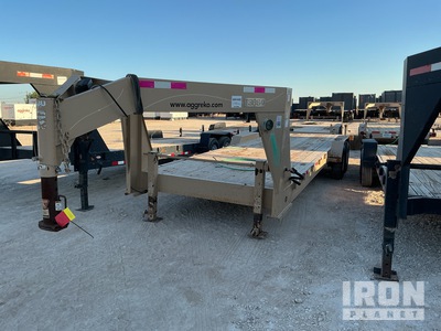 2012 ABU 24 ft T/A Gooseneck Equipment Trailer