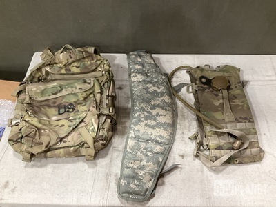 (14) Assault Packs, (38) Molded Waist Belts & Assorted Items