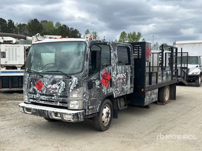 2015 Isuzu NPRHD 4x2 Crew Cab Landscape Truck
