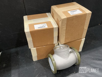 (6) Hammond P2519-400 Check Valves