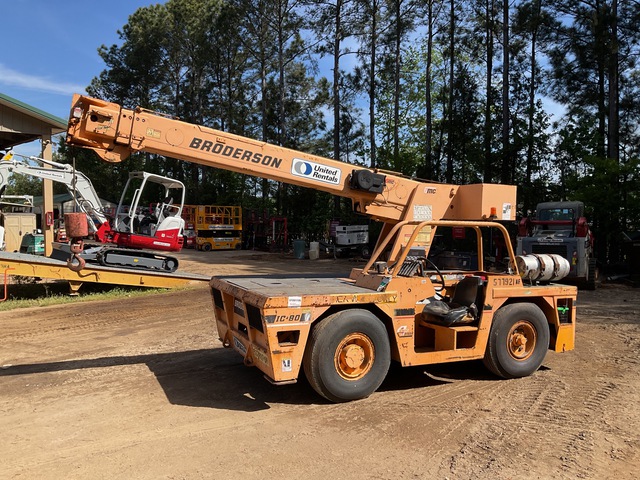 2007 Broderson IC-80-3G 9 ton 4x2x4 Carry Deck Crane