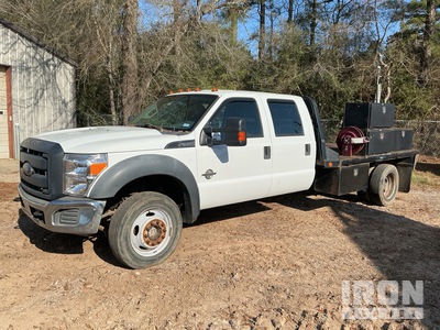 2013 Ford F-550 XL 4x4 Crew Cab Flatbed Truck