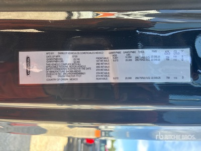 2021 Freightliner Cascadia 126 6x4 T/A Sleeper Truck Tractor