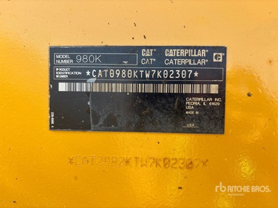 2014 Cat 980K Wheel Loader