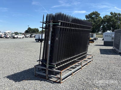 9 ft 9 in x 6 ft 6 in Black Iron Fencing