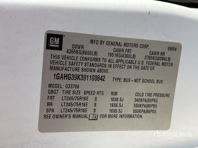 2009 Chevrolet Express 15 Furgoneta de pasajeros