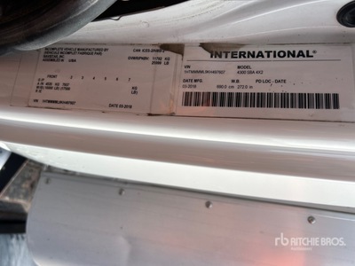 2019 International 4300 4x2 Van Truck