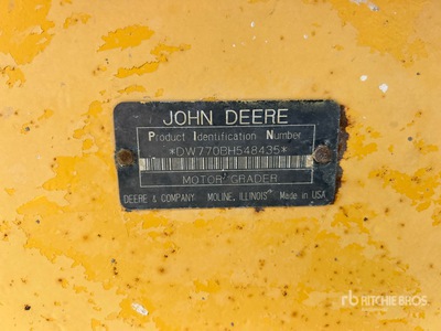 1994 John Deere 770BH Niveleuse à moteur