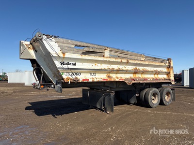 2002 Midland XL2000 22 ft T/A End Dump Trailer