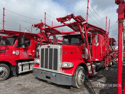 2016 Peterbilt 389 6x4 Sleeper Car Carrier Truck